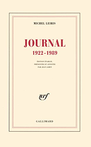 Beispielbild fr Journal (1922-1989). zum Verkauf von AUSONE