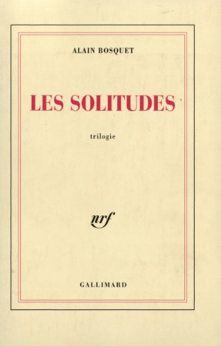 Beispielbild fr Les Solitudes zum Verkauf von Ammareal