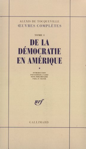 9782070726844: De la dmocratie en Amrique