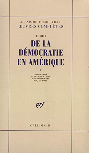 Stock image for De la dmocratie en Amrique for sale by Ammareal