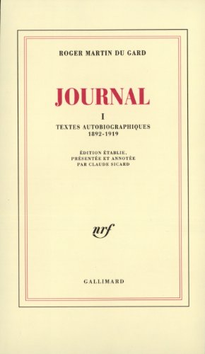9782070727063: Journal (Tome 1-1892-1919)