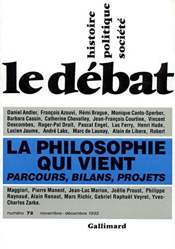 Le débat 72 : novembre 1992