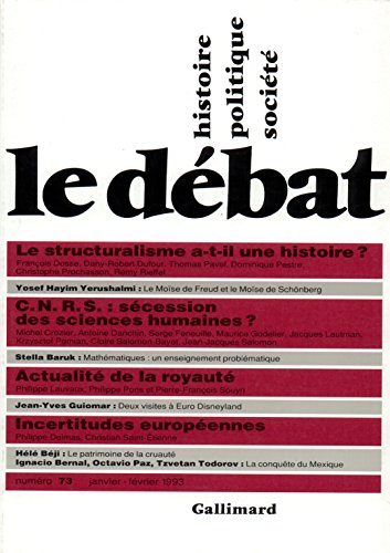 Beispielbild fr Le dbat n73, janvier-fvrier 1993 zum Verkauf von LibrairieLaLettre2