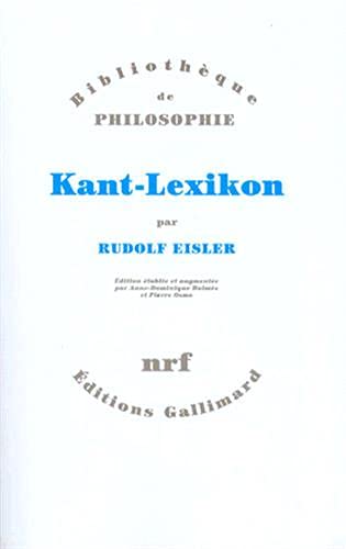 9782070729517: Kant-Lexikon (Tome 1)