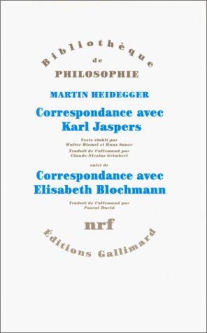 Stock image for Correspondance Avec Karl Jaspers, 1920-1963. Correspondance Avec Elisabeth Blochmann, 1918-1969 for sale by RECYCLIVRE