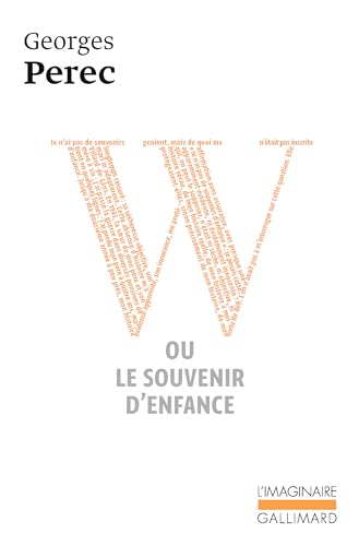 Stock image for W ou le souvenir d'enfance for sale by L'Art du Livre