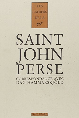 9782070733293: Saint-John Perse: Correspondance 1955-1961