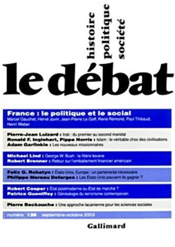 9782070734092: Le Dbat, N 126 septembre-oct : France : le politique et le social