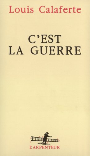 Beispielbild fr C'est la guerre zum Verkauf von medimops