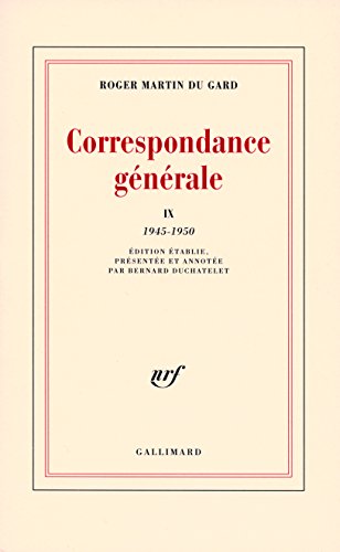9782070740772: Correspondance gnrale: 1945-1950 (9)
