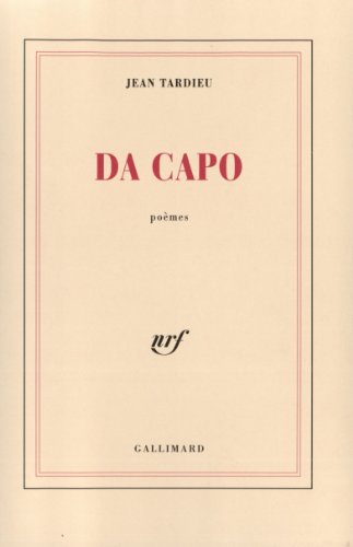 9782070741427: Da capo