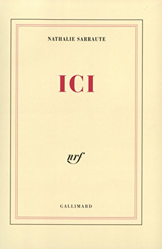 Stock image for Ici for sale by Librairie Th  la page