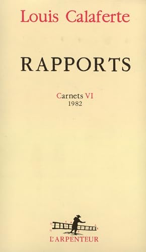 Stock image for Carnets. Vol. 6. Rapports : 1982 for sale by RECYCLIVRE