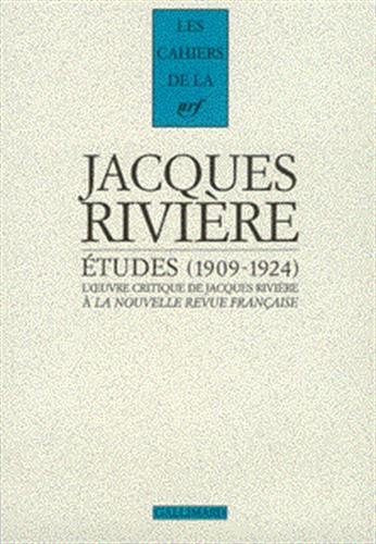 Ã‰tudes: (1909-1924) (9782070746286) by RiviÃ¨re, Jacques