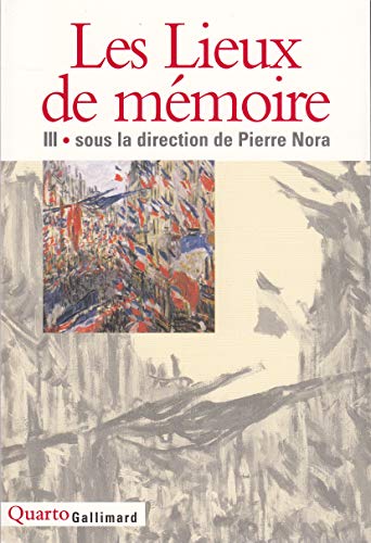 Stock image for Les Lieux De Memoire Vol 3: Les France II Et III for sale by HALCYON BOOKS