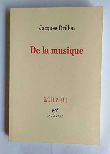 Stock image for De la musique for sale by Irish Booksellers