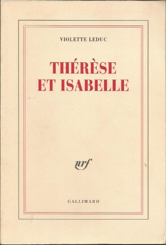 9782070758951: Thrse et Isabelle (Blanche)