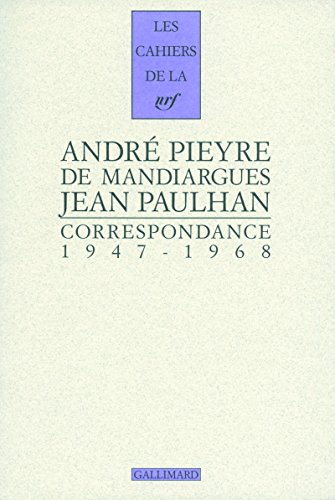 Stock image for Correspondance for sale by Chapitre.com : livres et presse ancienne