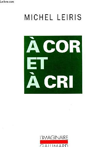 9782070759347: A Cor et  cri