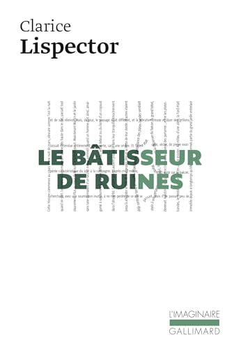 Le BÃ¢tisseur de ruines (9782070759354) by Lispector, Clarice