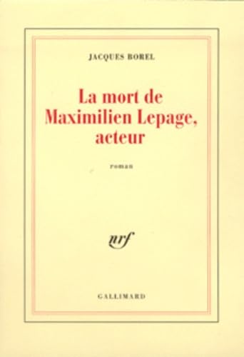 Stock image for Mort de Maximilien Lepage, acteur for sale by Ammareal