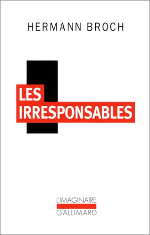 Beispielbild fr Les irresponsables zum Verkauf von medimops