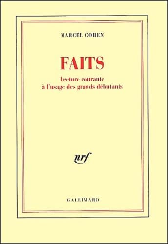 Beispielbild fr Faits : Lecture Courante  L'usage Des Grands Dbutants zum Verkauf von RECYCLIVRE