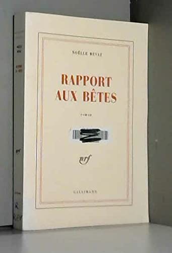 Beispielbild fr Rapport aux btes zum Verkauf von Ammareal