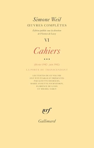 Stock image for ?uvres compltes: Cahiers (Fvrier 1942 - juin 1942) 3 (6) for sale by Gallix