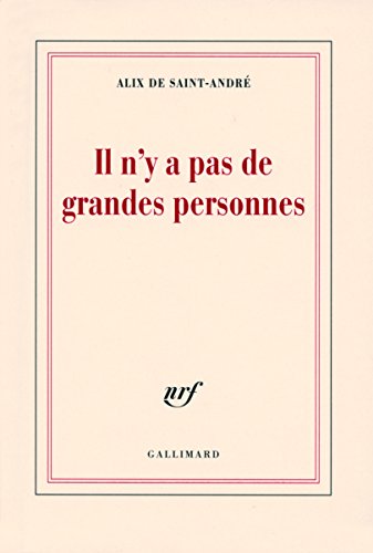 Stock image for Il n'y a pas de grandes personnes for sale by Ammareal