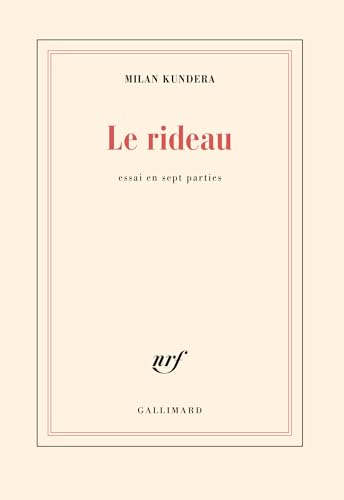 9782070774357: Le Rideau: Essai en sept parties