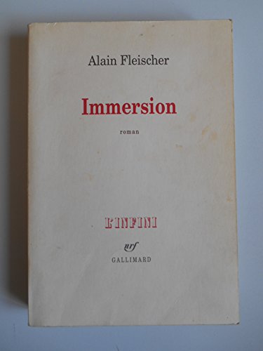 Beispielbild fr Immersion [Paperback] Fleischer,Alain zum Verkauf von LIVREAUTRESORSAS