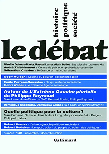 Imagen de archivo de Le dbat n142, novembre-dcembre 2006 a la venta por LibrairieLaLettre2