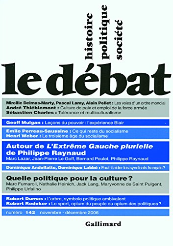 Stock image for Le dbat n142, novembre-dcembre 2006 for sale by LibrairieLaLettre2
