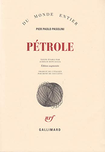 PÃ©trole (9782070782284) by Pasolini, Pier Paolo
