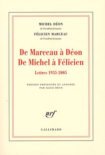 Beispielbild fr De Marceau  Don - De Michel  Flicien: Lettres 1955-2005 [Broch] Don,Michel; Marceau,Flicien et Don,Alice zum Verkauf von BIBLIO-NET