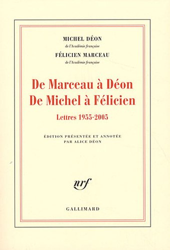 Stock image for De Marceau  Don - De Michel  Flicien: Lettres 1955-2005 [Broch] Don,Michel; Marceau,Flicien et Don,Alice for sale by BIBLIO-NET