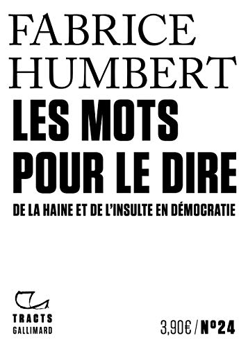 Stock image for Les Mots pour le dire: De la haine et de l?insulte en dmocratie for sale by medimops