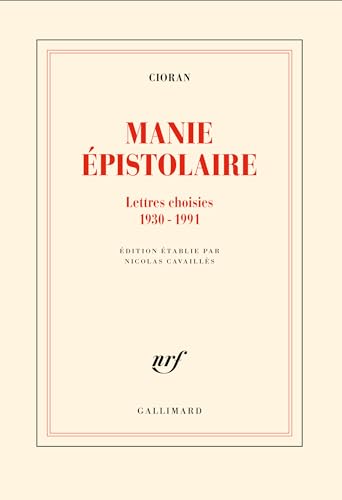 Stock image for Manie pistolaire: Lettres choisies,1930-1991 for sale by Gallix