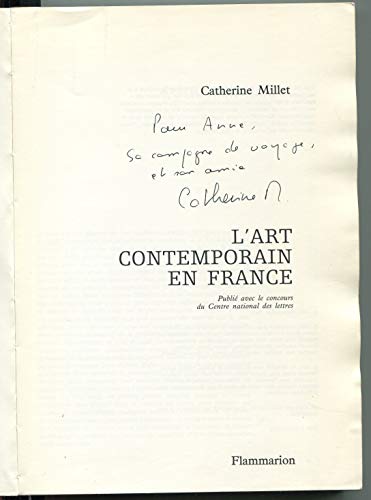 Imagen de archivo de L'art contemporain en France a la venta por Librairie Christian Chaboud