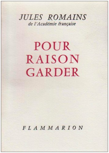 9782080507488: Pour raison garder, volume 1