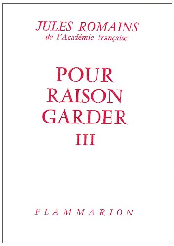 9782080602107: Pour raison garder (3)