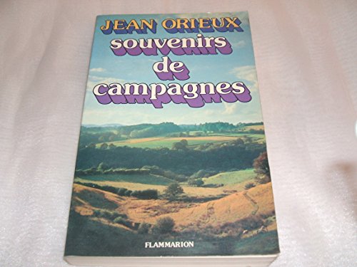 Beispielbild fr Souvenirs de campagnes zum Verkauf von Librairie Th  la page
