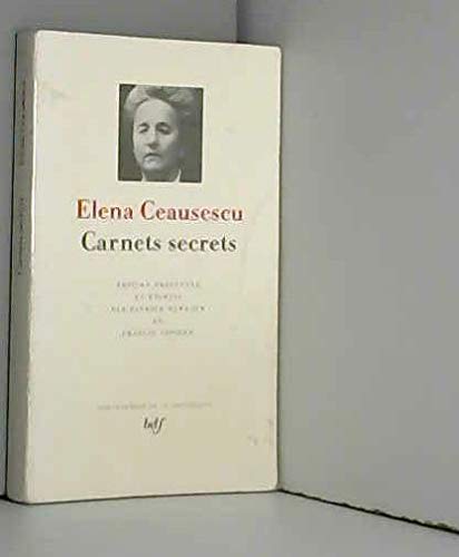 Beispielbild fr Elena Ceausescu, Carnets Secrets zum Verkauf von RECYCLIVRE
