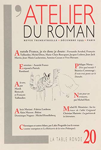 Beispielbild fr L'Atelier du Roman N 20 (Revue) zum Verkauf von Revaluation Books