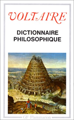 Beispielbild fr Dictionnaire Philosophique zum Verkauf von Better World Books