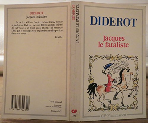 Imagen de archivo de Jacques le Fataliste a la venta por Better World Books