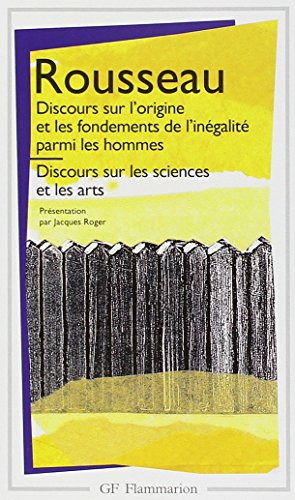 Stock image for Discours Sur les Sciences / Discours Sur l'Origine de l'Inegalite for sale by Better World Books Ltd