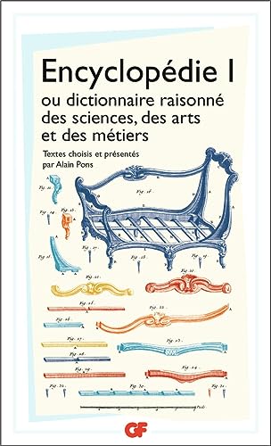 Stock image for Encyclop�die: Ou dictionnaire raisonn� des sciences, des arts et des m�tiers (1) for sale by Wonder Book