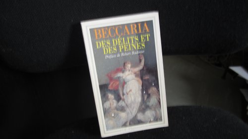Beispielbild fr Des dlits et des peines (French Edition) zum Verkauf von Better World Books